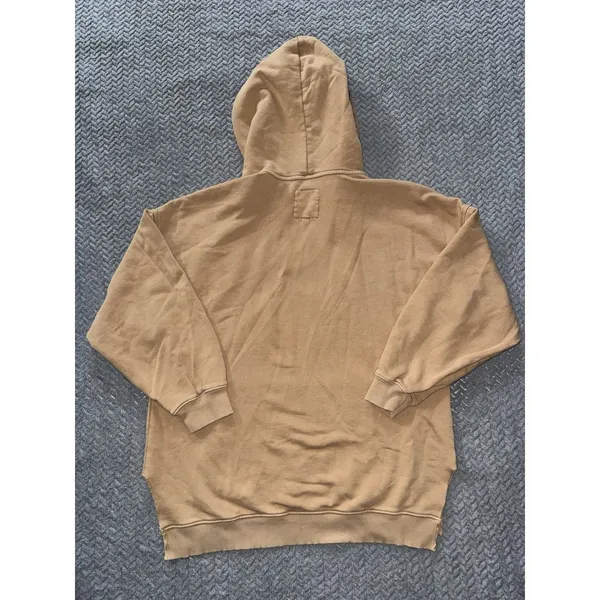 Aerie Wonder V Neck Distressed Oversized Hoodie‎ Sweatshirt Women's Size M - Image 5