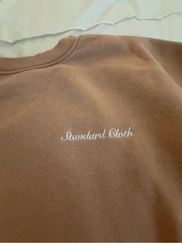 Urban Outfitters Standard Cloth Men’s Crewneck Sweatshirt in Dusty Rose - Image 2