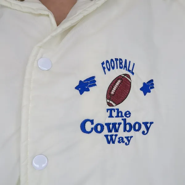 Vintage 80s Torque Dallas Cowboys Football Coat - Image 2
