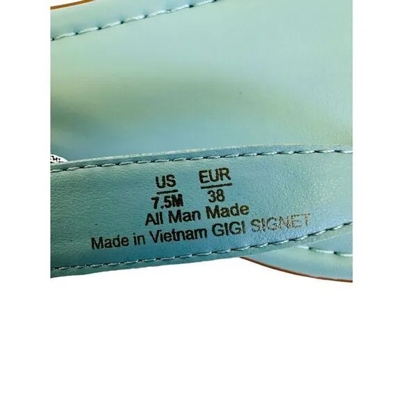 Woman's Sandals Sam Edelman Gigi‎ Signet Tide Blue Size 7.5M NWB Light Weight - Image 10
