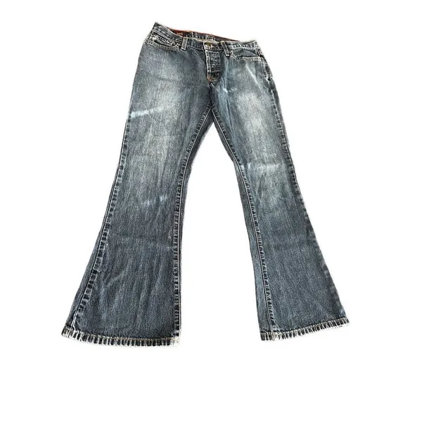 Vintage Abercrombie & Fitch 1892 Low Rise Bootcut Flare Jeans 25S 100% Cotton - Image 9