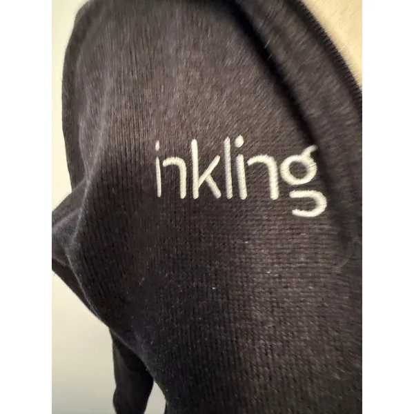 Patagonia Inkling Embroidered Quarter Zip‎ Fleece Pullover Black Women's Size M - Image 4