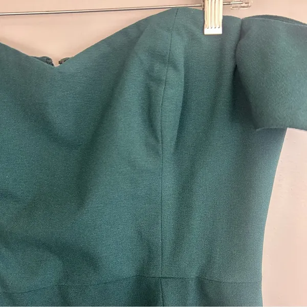 Dress the Population Bailey Pine Green Off the Shoulder Sheath/Bodycon Dress XL - Image 6