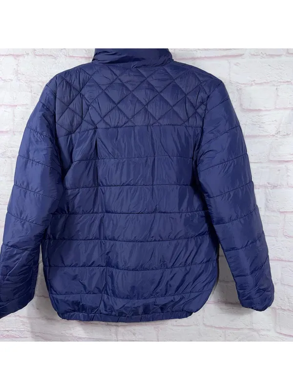 Women’s Navy Blue Quilted Puffer Jacket Size XL - Image 7