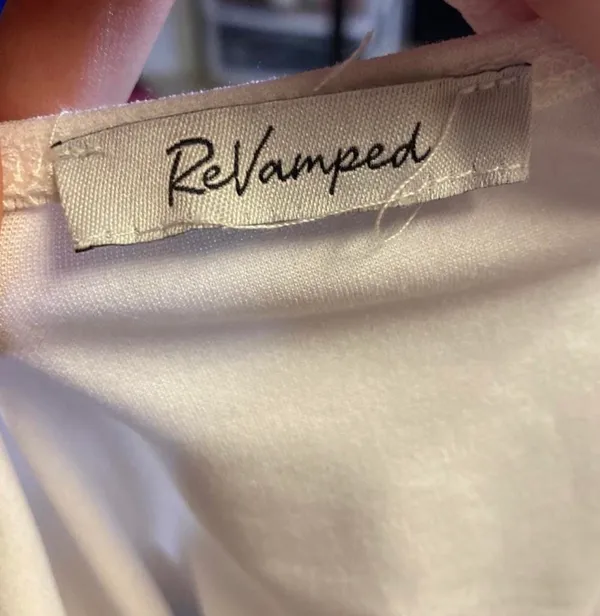 Revamped white short sleeve bodysuit - Image 2