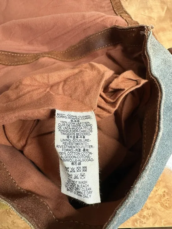 We The Free Free People Colorblock Suede Convertible Backpack Purse Leather Bag - Image 5