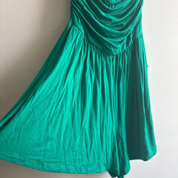 Zenana Green Ruched Romper - Image 3