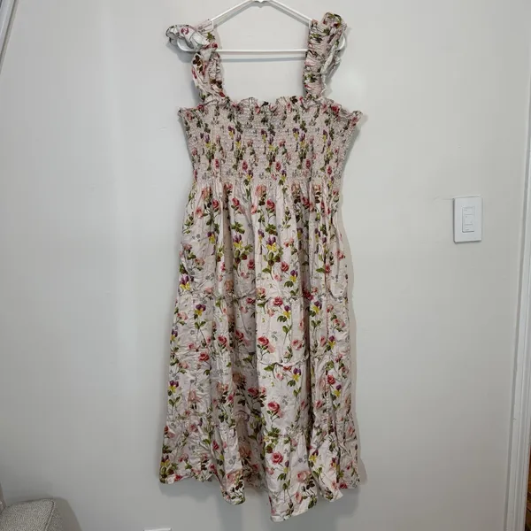 Hill House Home Pink Floral‎ Midi Dress Size 4X XXXXL - Image 2