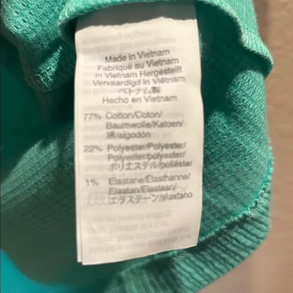 J. Crew Women’s Waffle Textured Mint Green T Shirt Size Small - Image 5