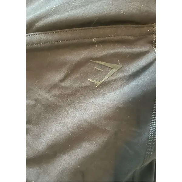Gymshark Black‎ Crossover Waistband Athletic Leggings Size Small - Image 5