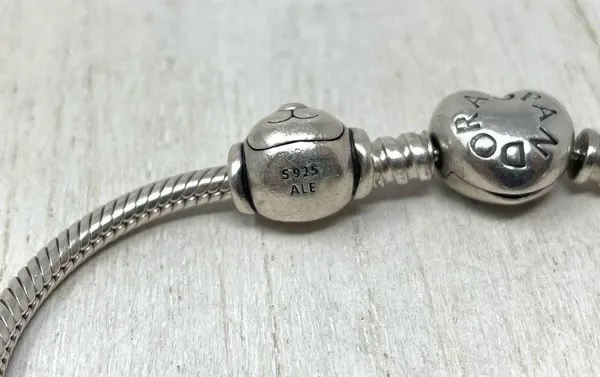 Pandora 3 charm sterling silver bracelet - Image 8