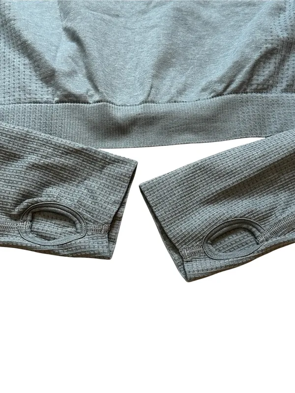 Gymshark Long Sleeve Crop Top Size XL Athletic Yoga Run Athleisure Activewear - Image 4