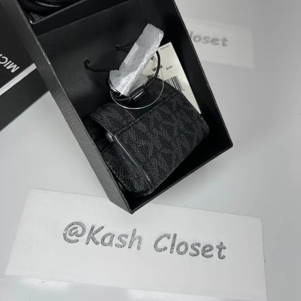 Michael Kors Black Logo Lanyard Case For Apple AirPods Pro - Image 4