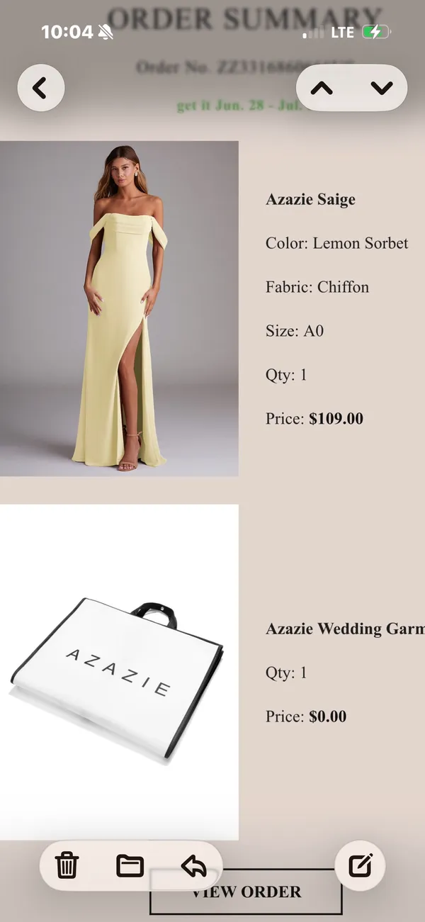 Azazie Bridesmaid Dress - Image 6