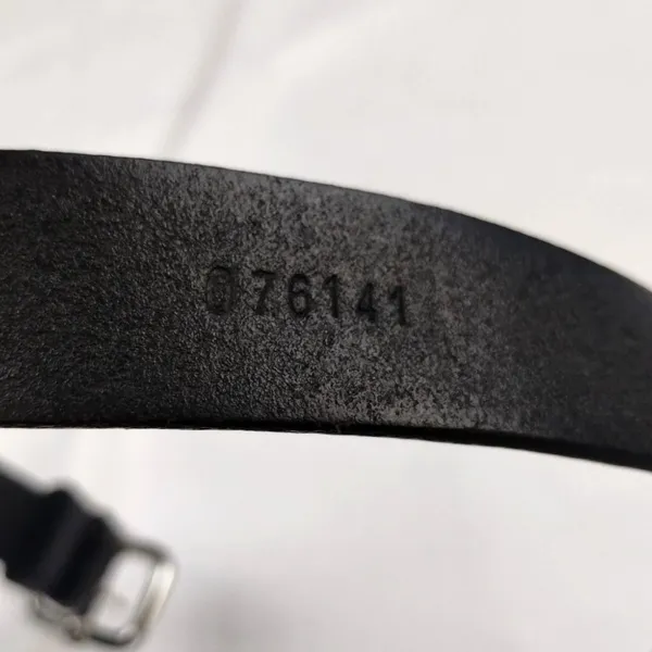 BT3040001 Women's Black Genuine Leather Belt Sz L SKU 3843 - Image 10