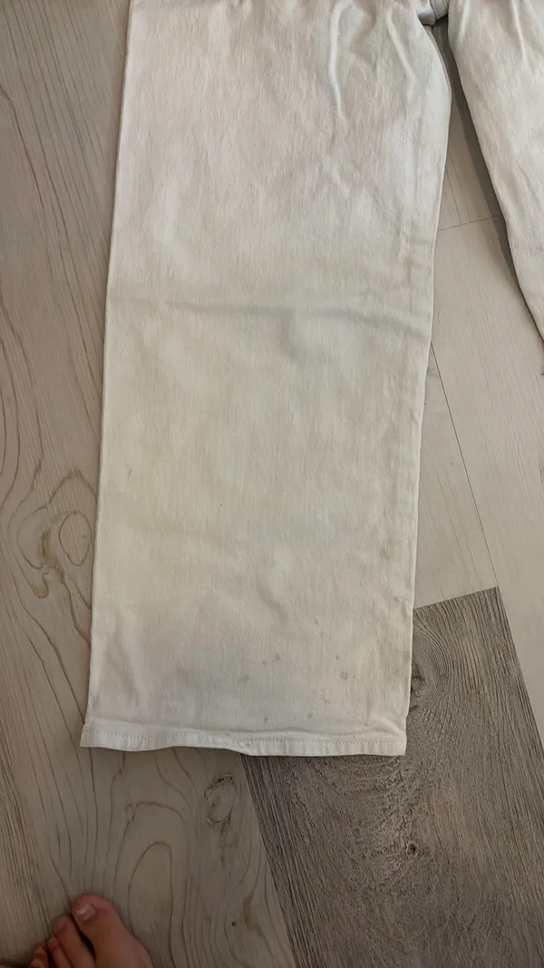 White Wide Leg Target Jeans - Image 9
