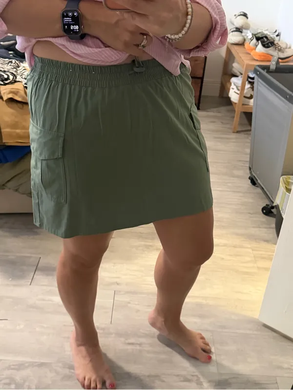 STYLUS Olive Green Mini Skirt with Cargo Pockets Size M - Image 5