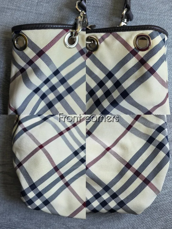 Burberry Blue Label Novacheck Vintage Canvas Tote Bag - Image 5