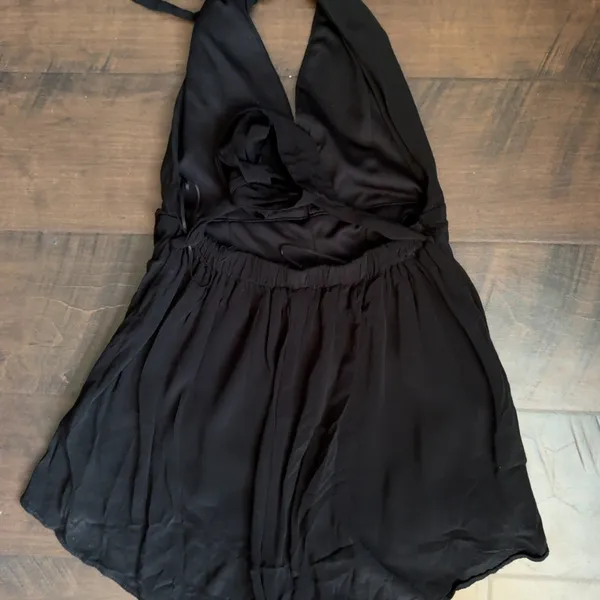 Free People Black Vneck Romper - Image 12