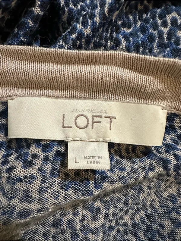 Ann Taylor LOFT Leopard Print Button‑Front Cardigan – Women’s Large - Image 11