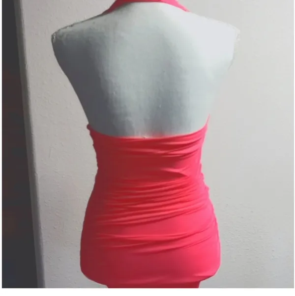 Guess Hot pink ruching dress - Image 4