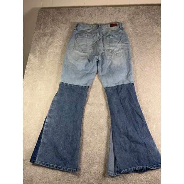 shyanne jeans super flare raw hem color block 32 - Image 6