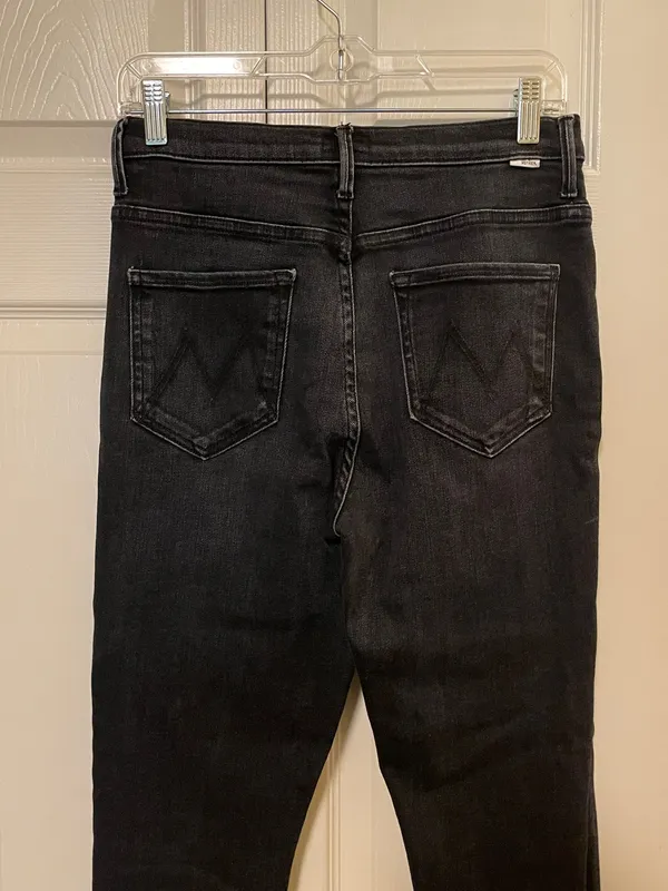 MOTHER The Pixie Swooner Ankle Fray Skinny Jeans WOMENS SZ 29 Thunder Road - Image 7