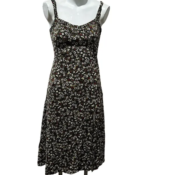Zara black floral dress - Image 2