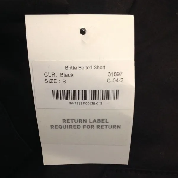 NWT - Storets  Britta Belted Black Shorts - Image 4