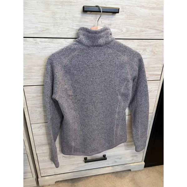 Patagonia Better Sweater 1/4 Zip Fleece Pullover Womens Small Heather Grey - Image 4