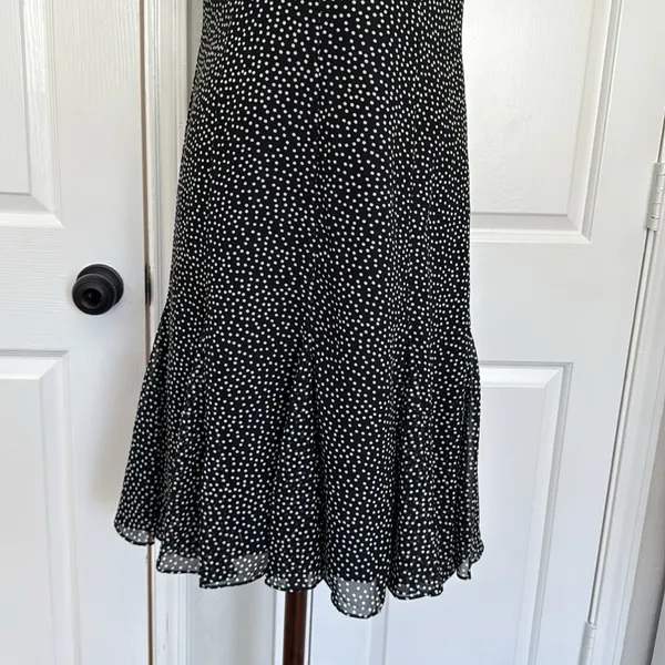 Chaps trumpet hem polka dot sleeveless midi dress - Image 8