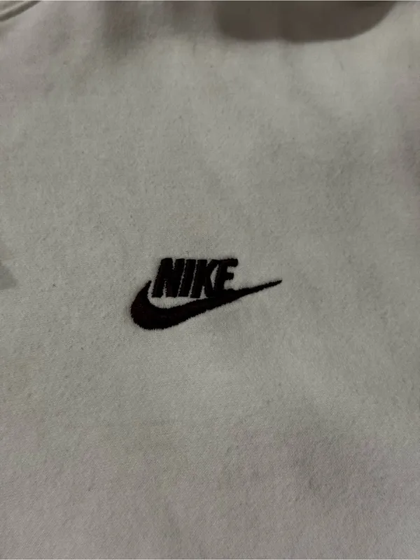 Nike Sportswear Club Fleece Pullover Hoodie White Size Large - Image 4