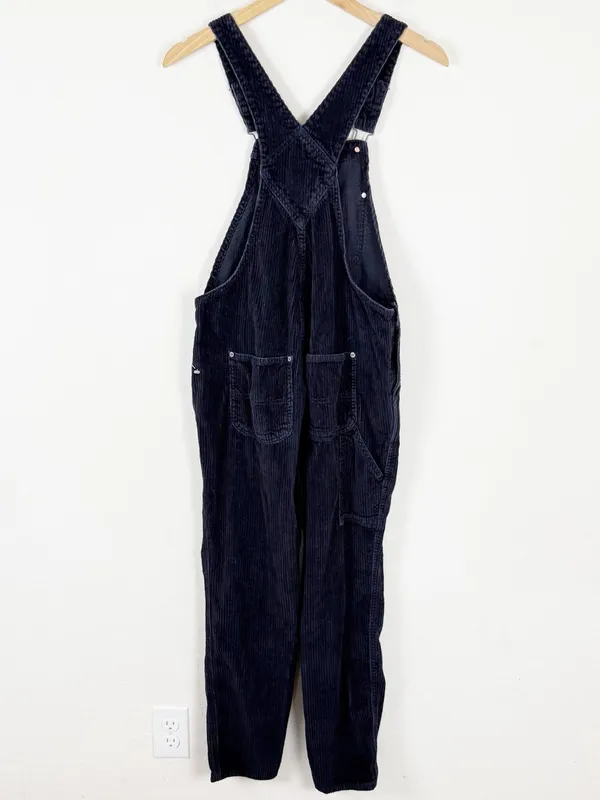 Old Navy Dark Navy Blue Corduroy Overalls - Image 3