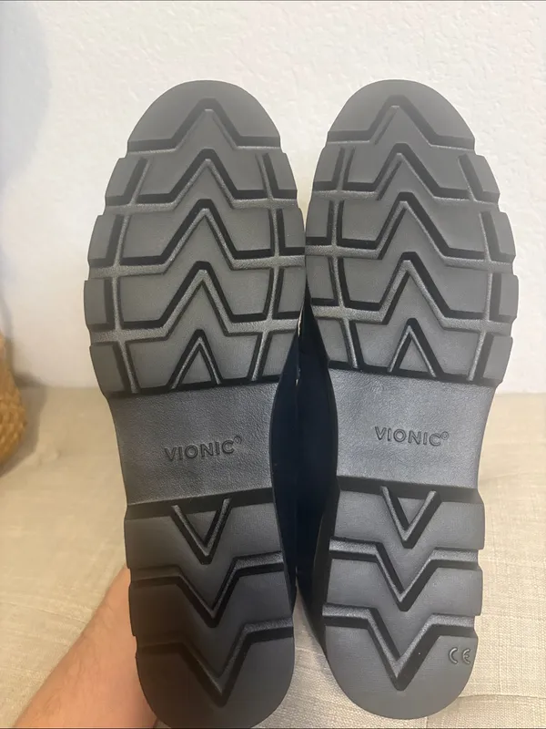 Vionic Cheryl II Lug Penny Loafers -navy blazer Leather Orthotic Support size11 - Image 8