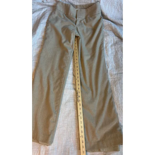 Banana Republic Harrison Tan Wool Blend Stretch Wide Leg Trousers Pants 4 362333 - Image 3