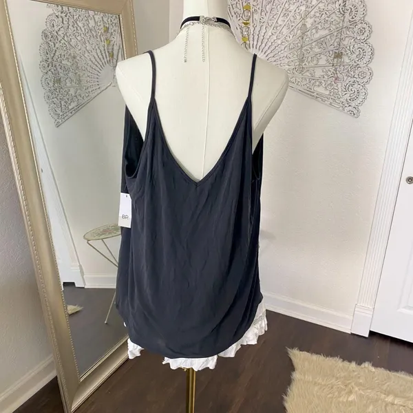 Bp NWT Black Flowy Plus Size Cami Camisole Top Size 1X - Image 4
