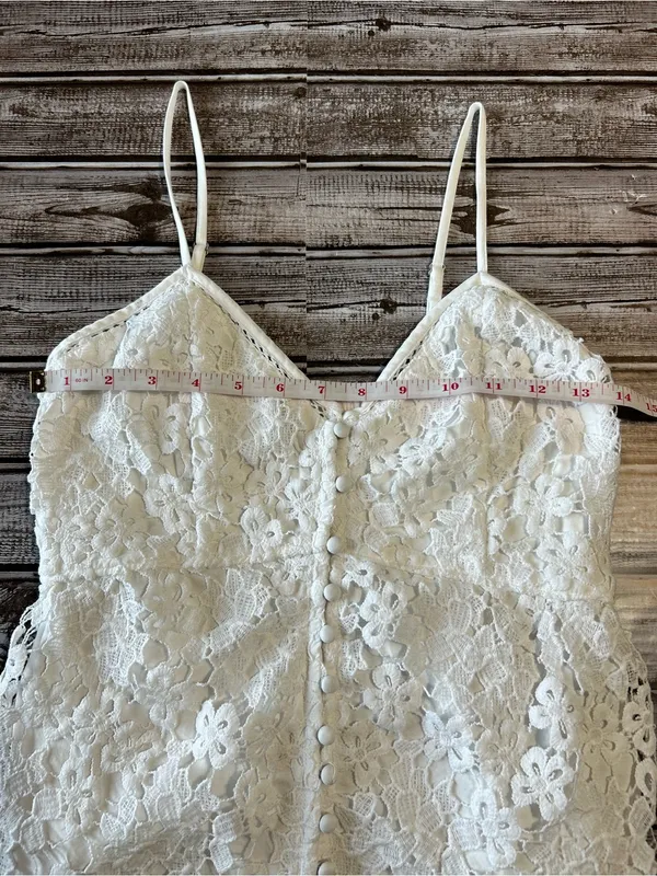Abercrombie & Fitch White Lace Coquette Boho Cottagecore Summer Top - Image 6