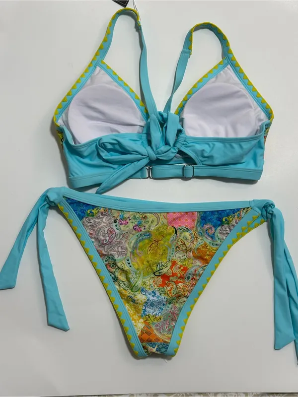 AIDENCOVER Turquoise Paisley Tie - Image 3