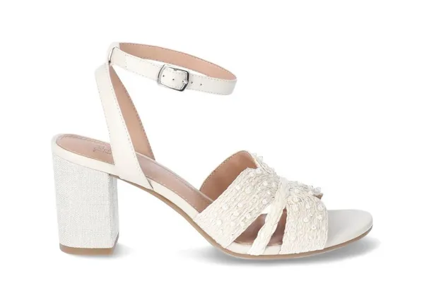Pearl Block Heels White Size 11 - Image 8