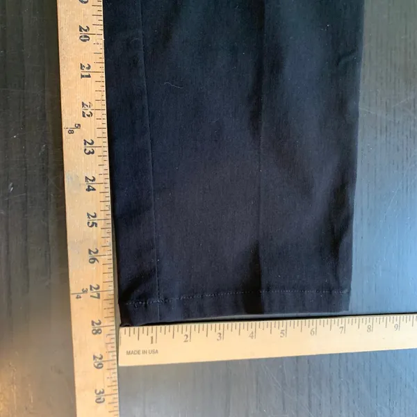 Counterparts Womens Black Sailor Button Pull On Straight Leg Pants Sz‎ L Coastal - Image 8