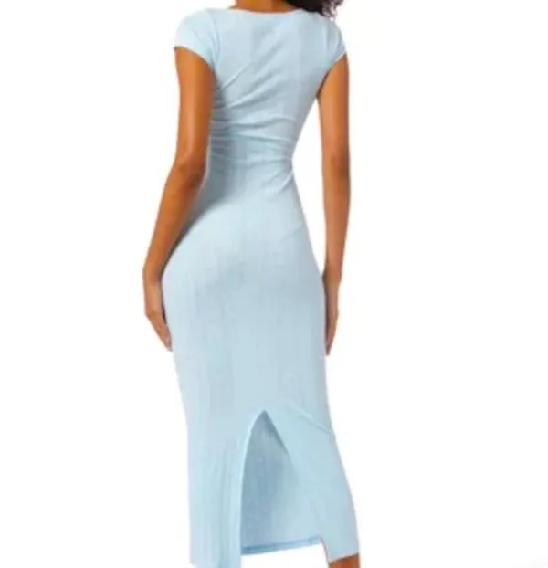 Frankies Bikinis X GIGI HADID MILLIE POINTELLE DRESS IN ASHER blue - Image 2
