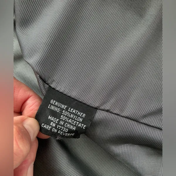 Nice genuine leather jacket 🖤🖤 Black Size L - Image 5
