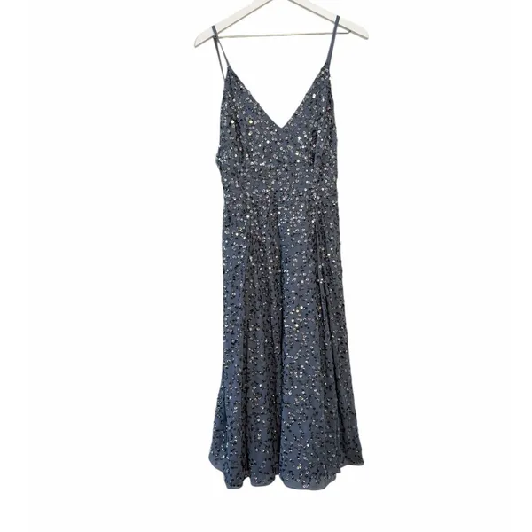 NWT ASOS Sequin Maxi Dress Blue Women’s Size 6 - Image 6