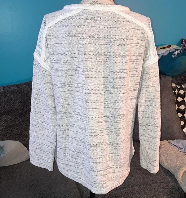 Roxy Woven Crewneck Sweater, Large - Image 4