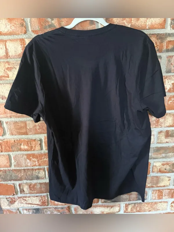 Bella Canvas Black Tee with White Ghost, Orange Jack-O'-Lantern & Red Soda Can - Image 4
