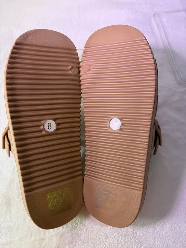 Madden Girl Women's Tan Slide Sandals - Image 7