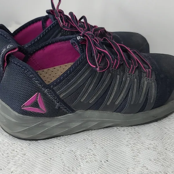 Reebok Ariat Astroride steel toe lace up blue pink work tennis shoes sz 7 - Image 8