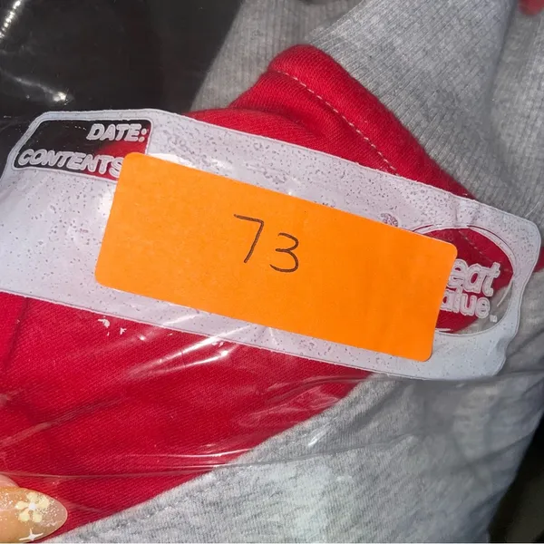 Champion Gray and Red Quarter Zip Sweater - Image 4