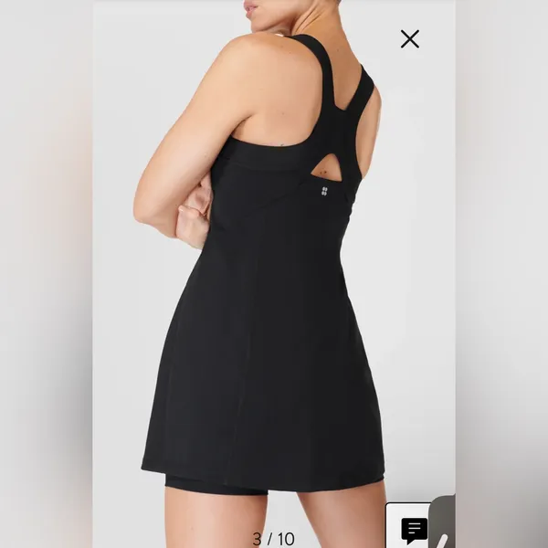 NWT Sweaty Betty Power Pro‎ Racerback Workout Sport Dress Black Sz XS $148 - Image 4