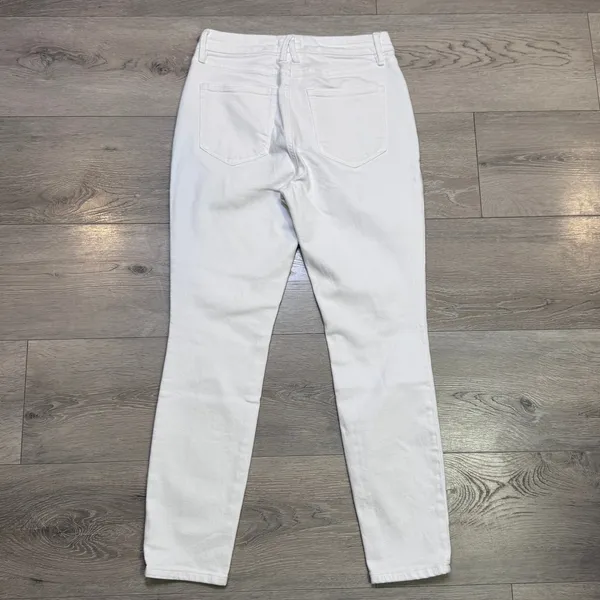 Good American Good Legs Crop White High Rise Skinny Jeans Size‎ 8 29 GLC046T - Image 3